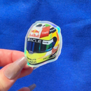 Sergio Perez mini helmet sticker
