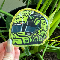 Large Lando Norris 2024 helmet sticker
