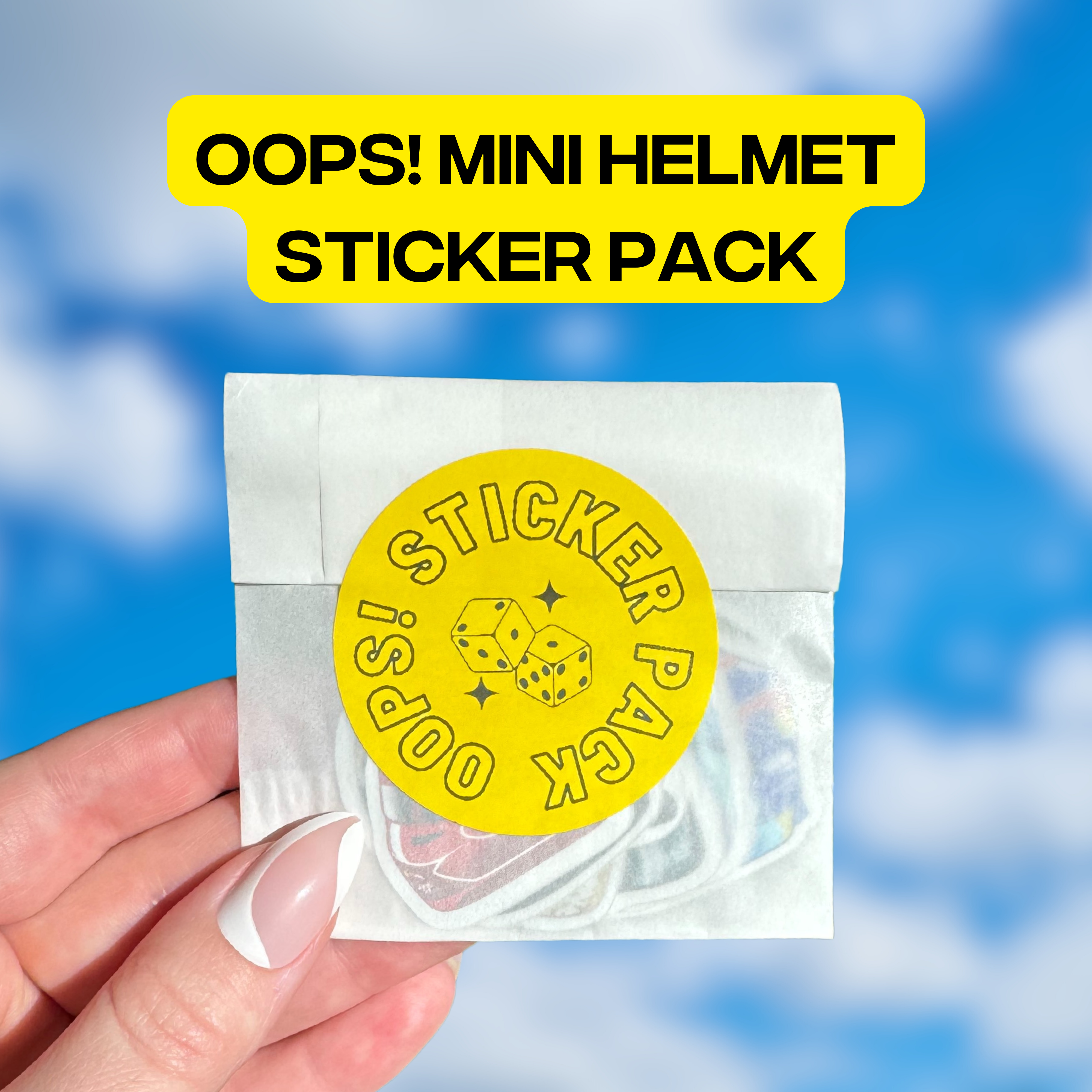 Oops! Mini Helmet sticker pack