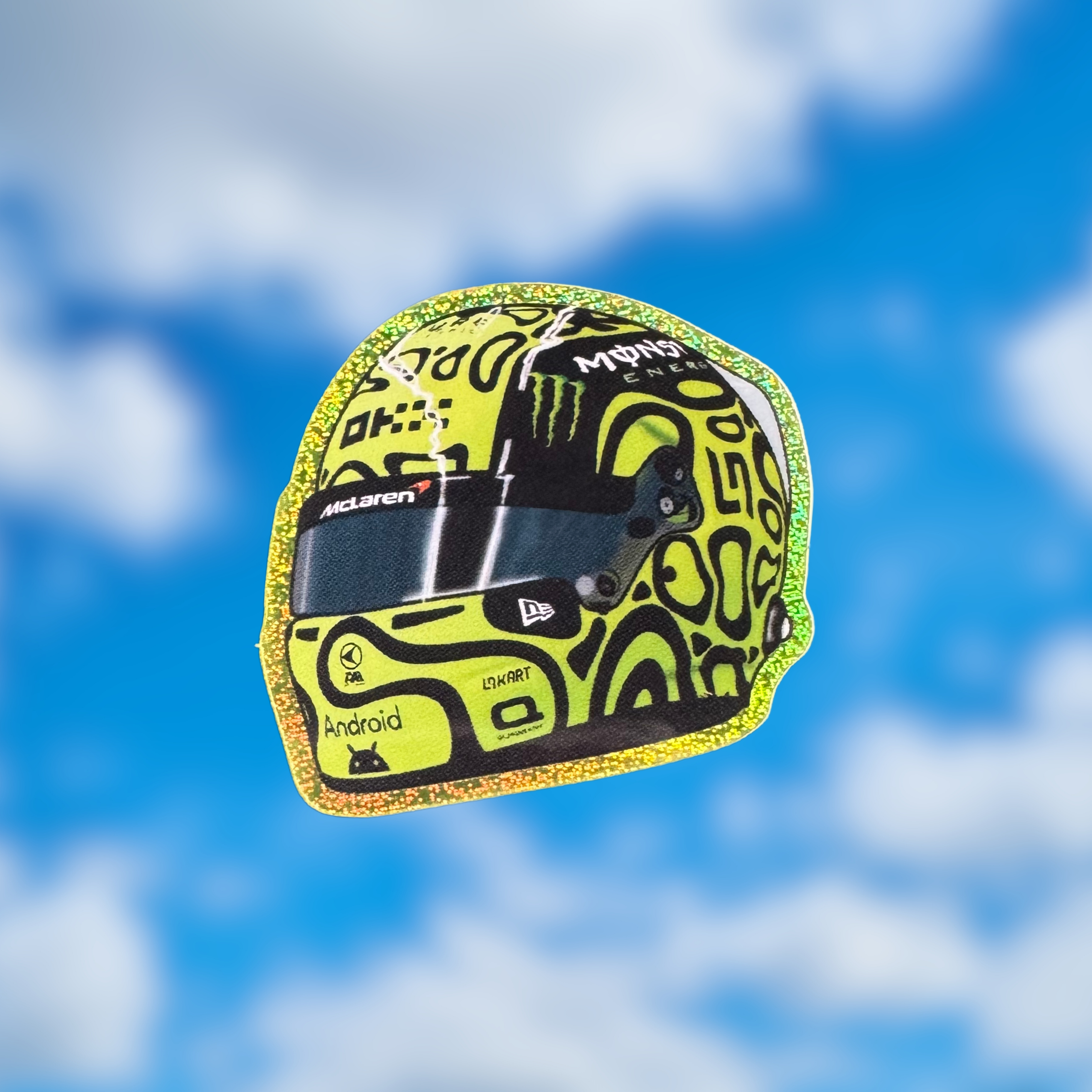 Lando Norris 2024 mini helmet sticker
