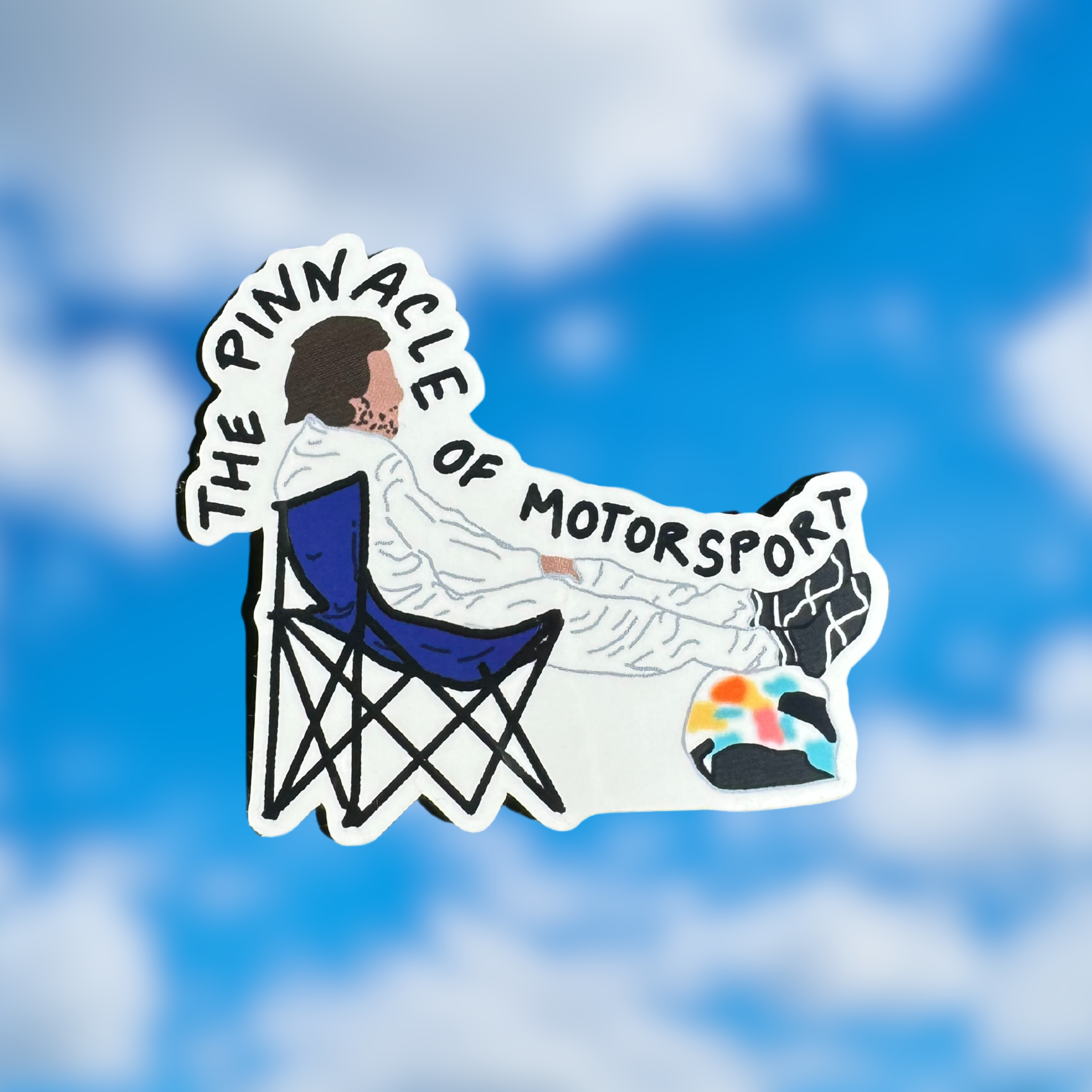 Fernando Alonso "Pinnacle of Motorsport" chair sticker