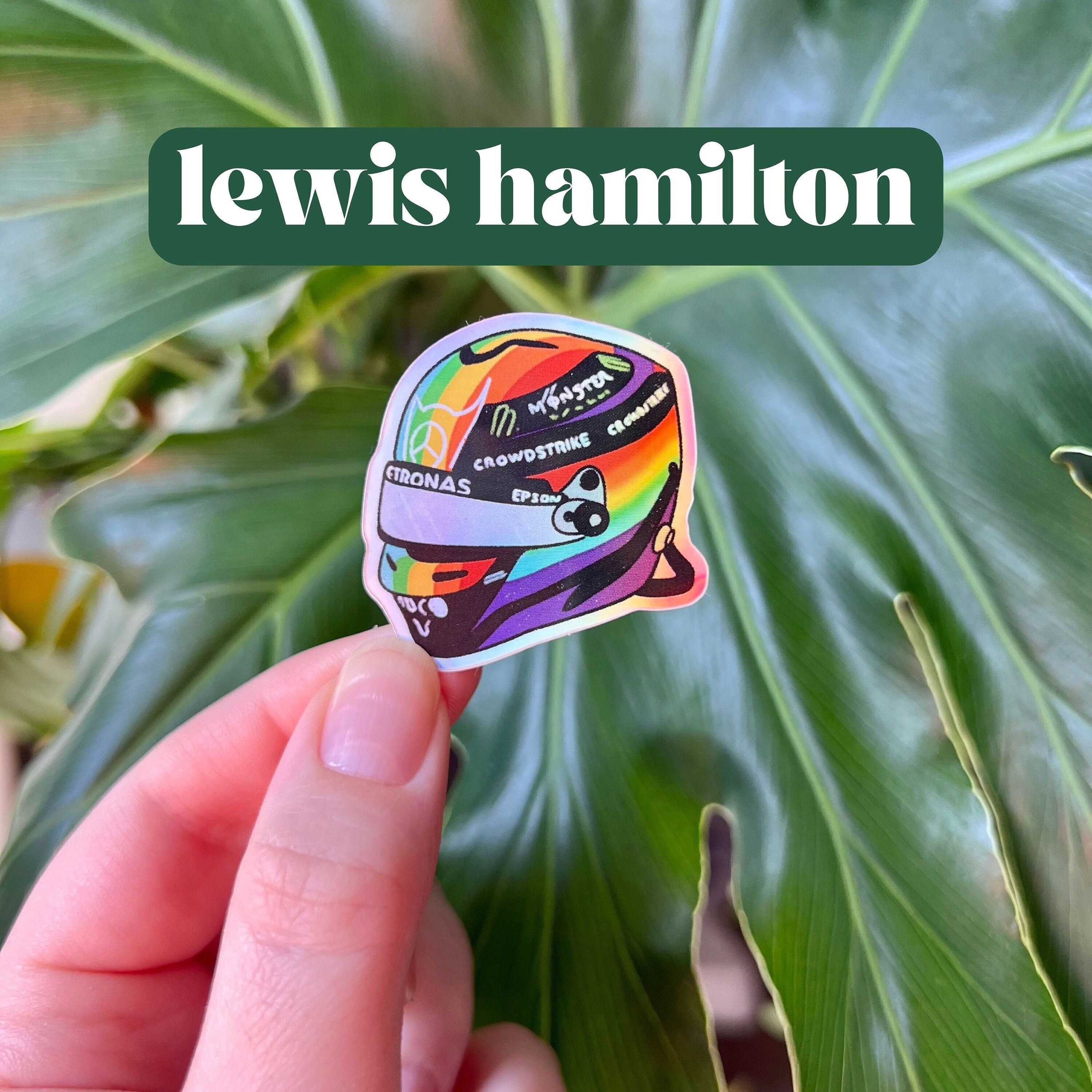Lewis Hamilton mini helmet sticker
