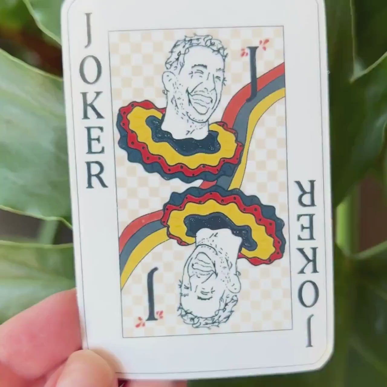 Daniel Ricciardo playing card sticker