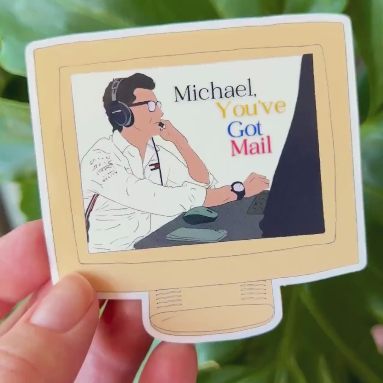 Michael, You've Got Mail sticker