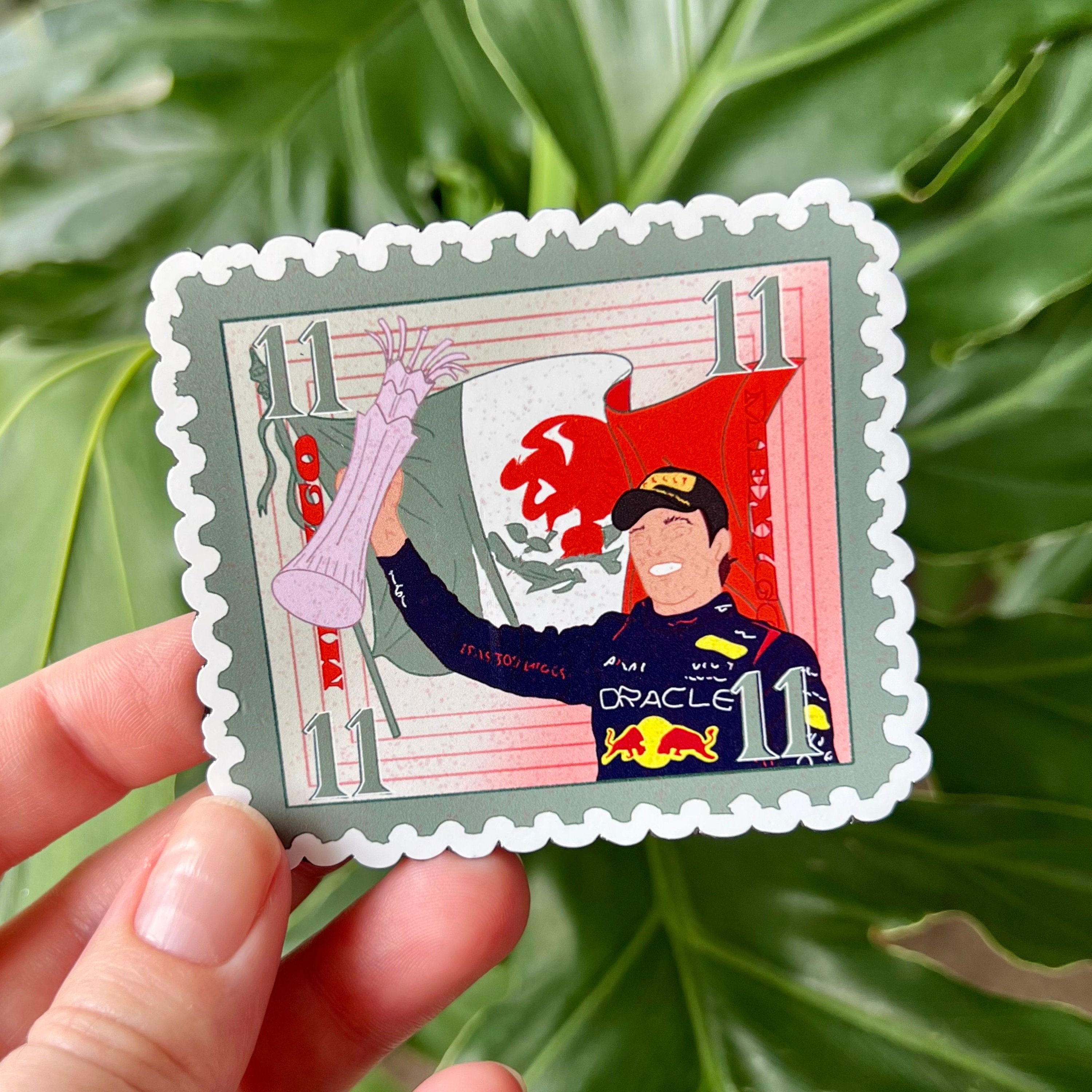 F1 stamp magnets