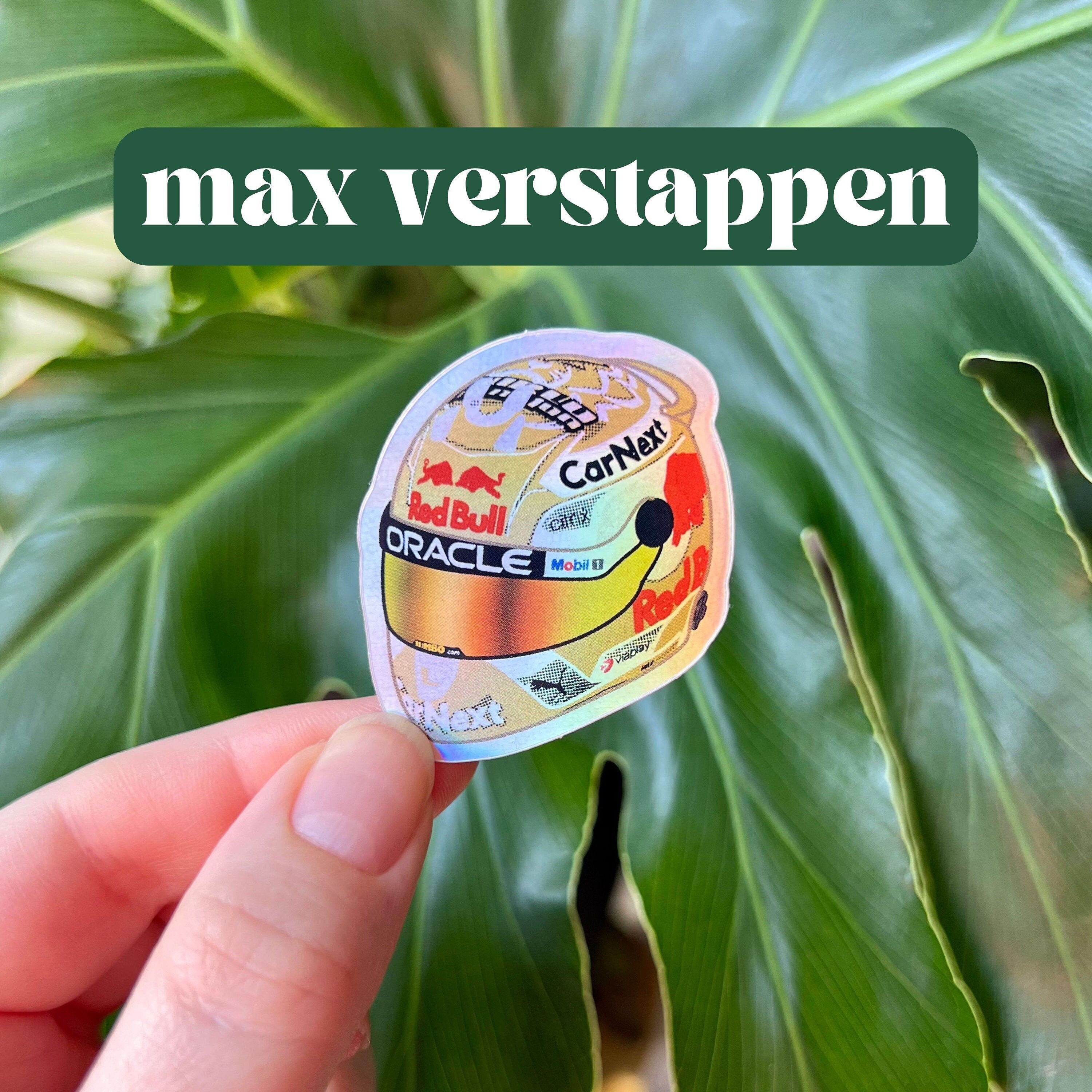 Max Verstappen mini helmet sticker