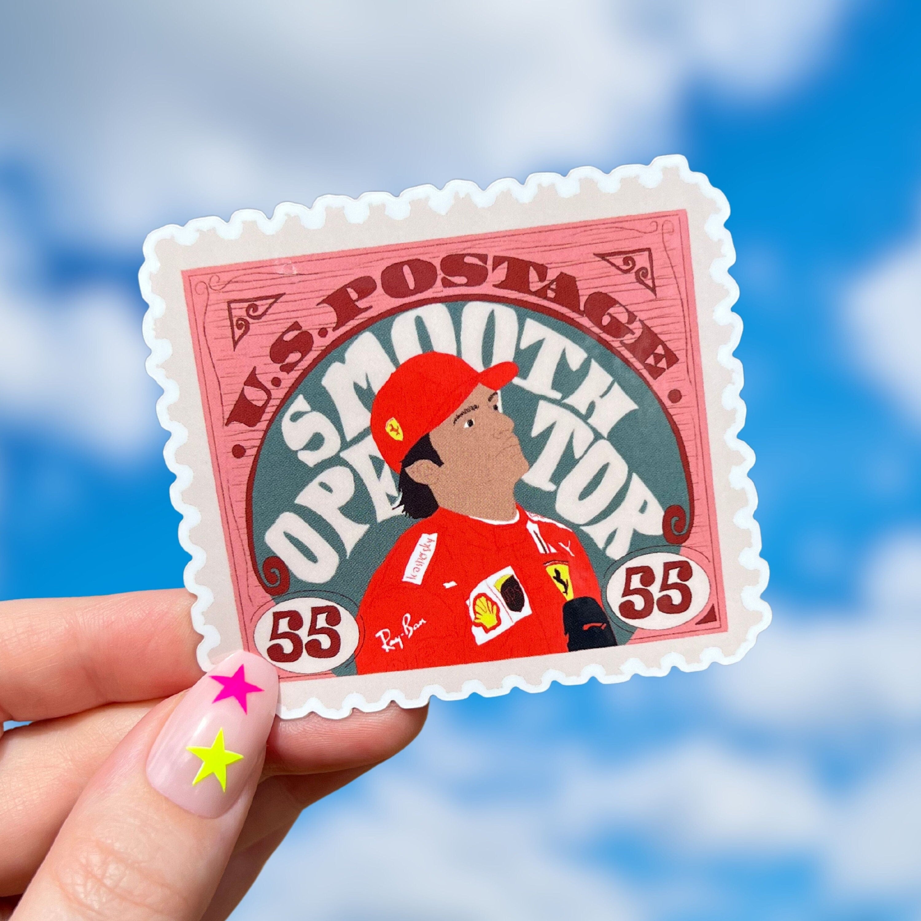 Carlos Sainz "Smooth Operator" stamp sticker