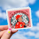 Carlos Sainz "Smooth Operator" stamp sticker | F1 sticker for notebooks, laptops, and water bottles, Formula One stickers | Ferrari F1