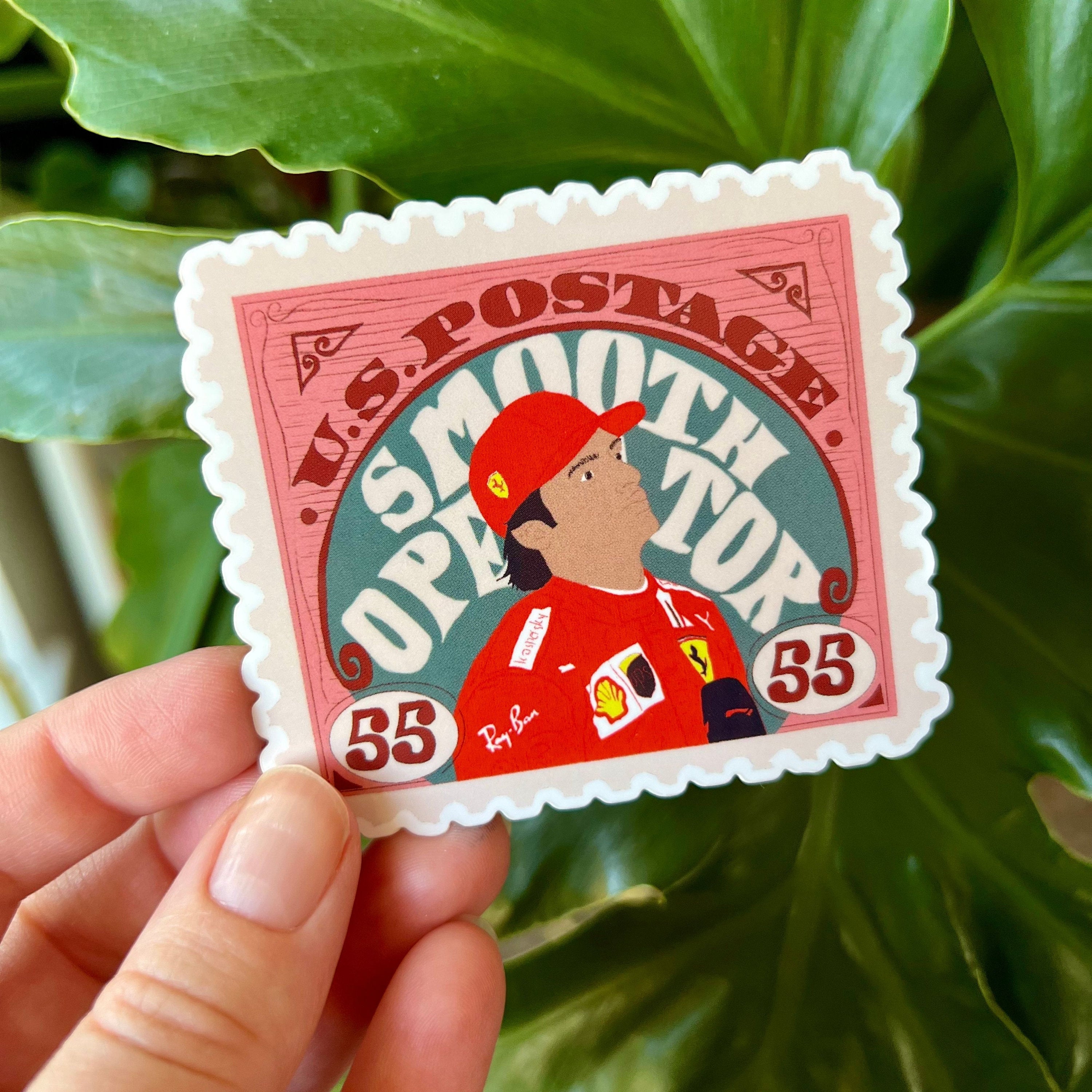 Carlos Sainz "Smooth Operator" stamp sticker
