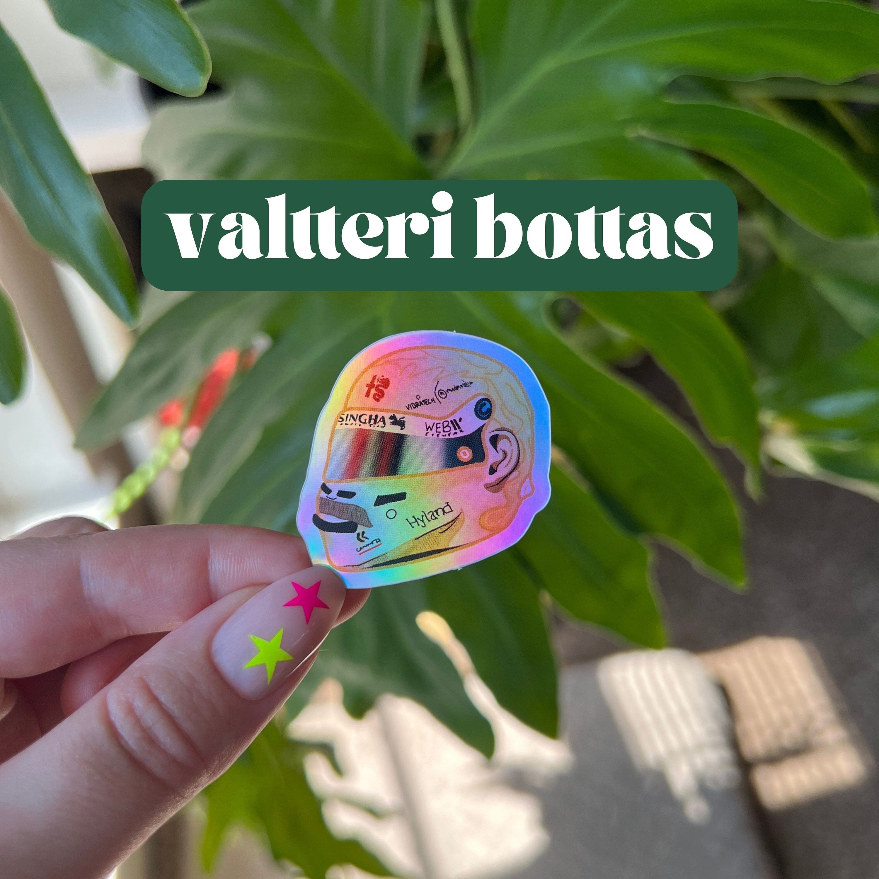Valtteri Bottas mini helmet sticker