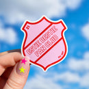 F1 sticker | Esteban Ocon "Estie Bestie Fan Club" badge sticker | cute Formula One sticker for notebooks, water bottles, laptops | F1