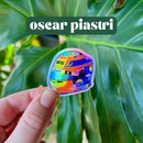 Oscar Piastri mini helmet sticker | cute Formula One sticker for notebooks, water bottles, laptops | McLaren
