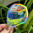 Large Sergio Perez helmet sticker