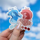 Blue Western Girl sticker