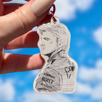 Max Verstappen sketch keychain