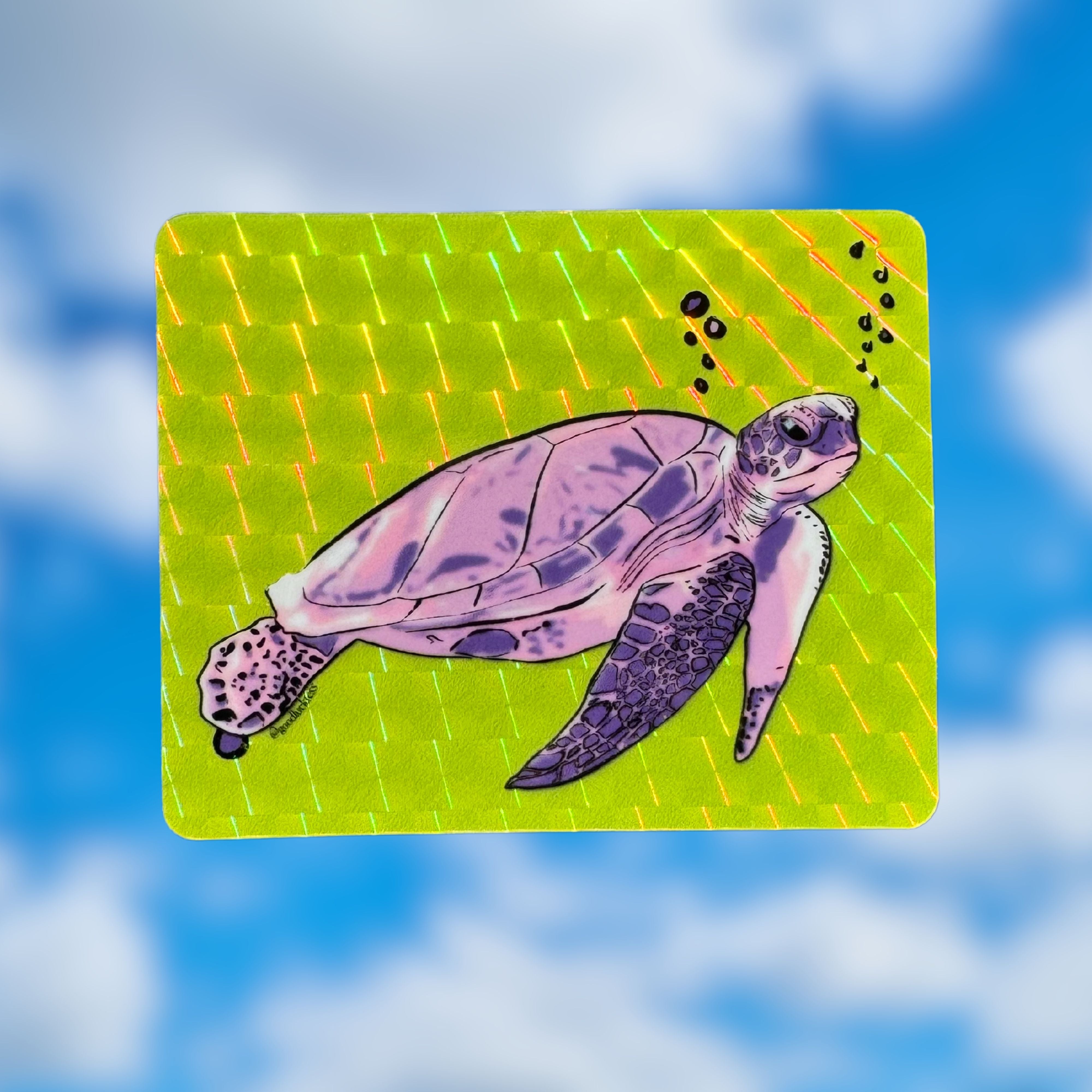 Groovy Sea Turtle sticker – Good Luck Tess