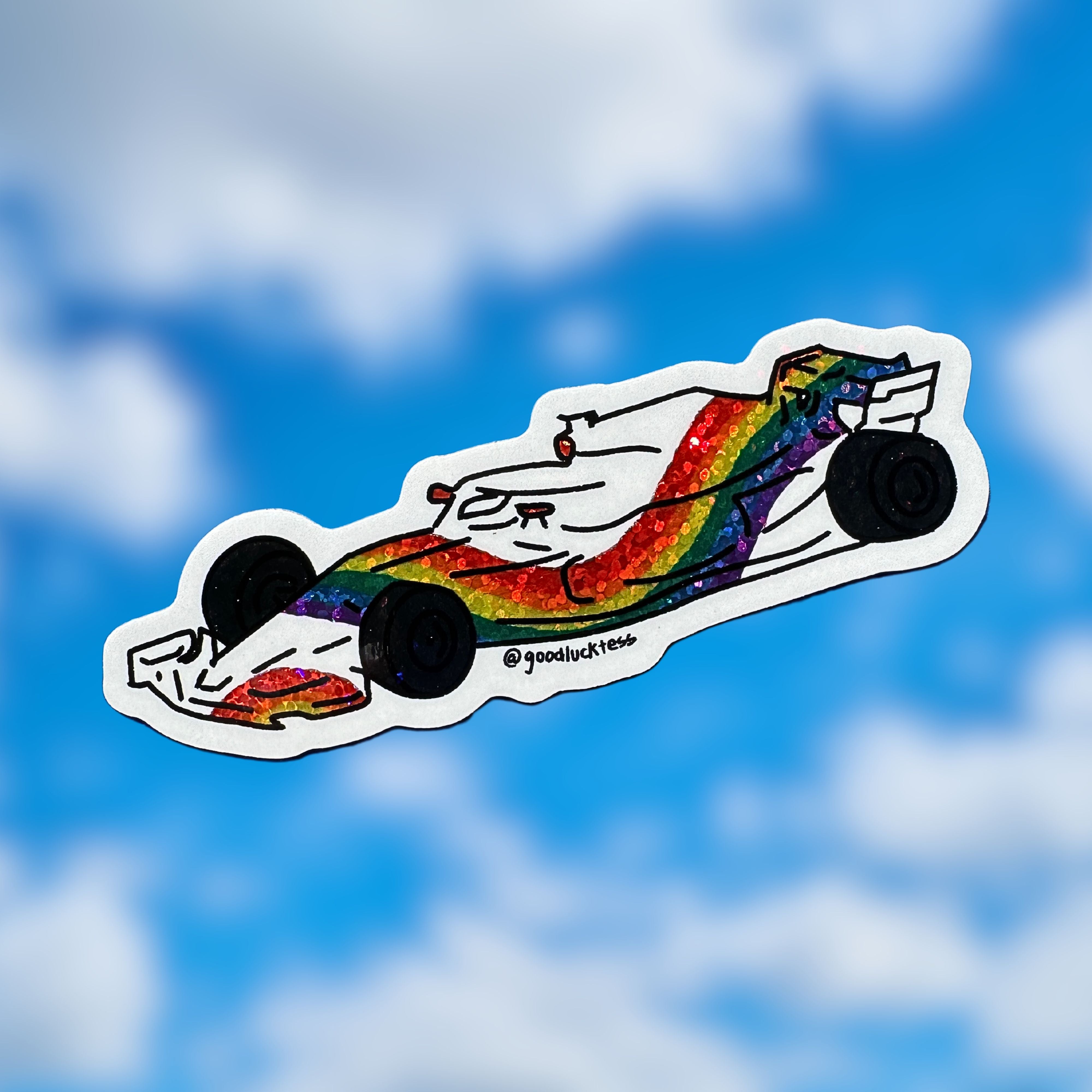 Gay Pride F1 car sticker