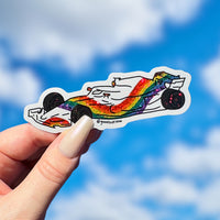 Gay Pride F1 car sticker