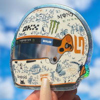 Large Lando Norris 2024 Hungary GP helmet sticker