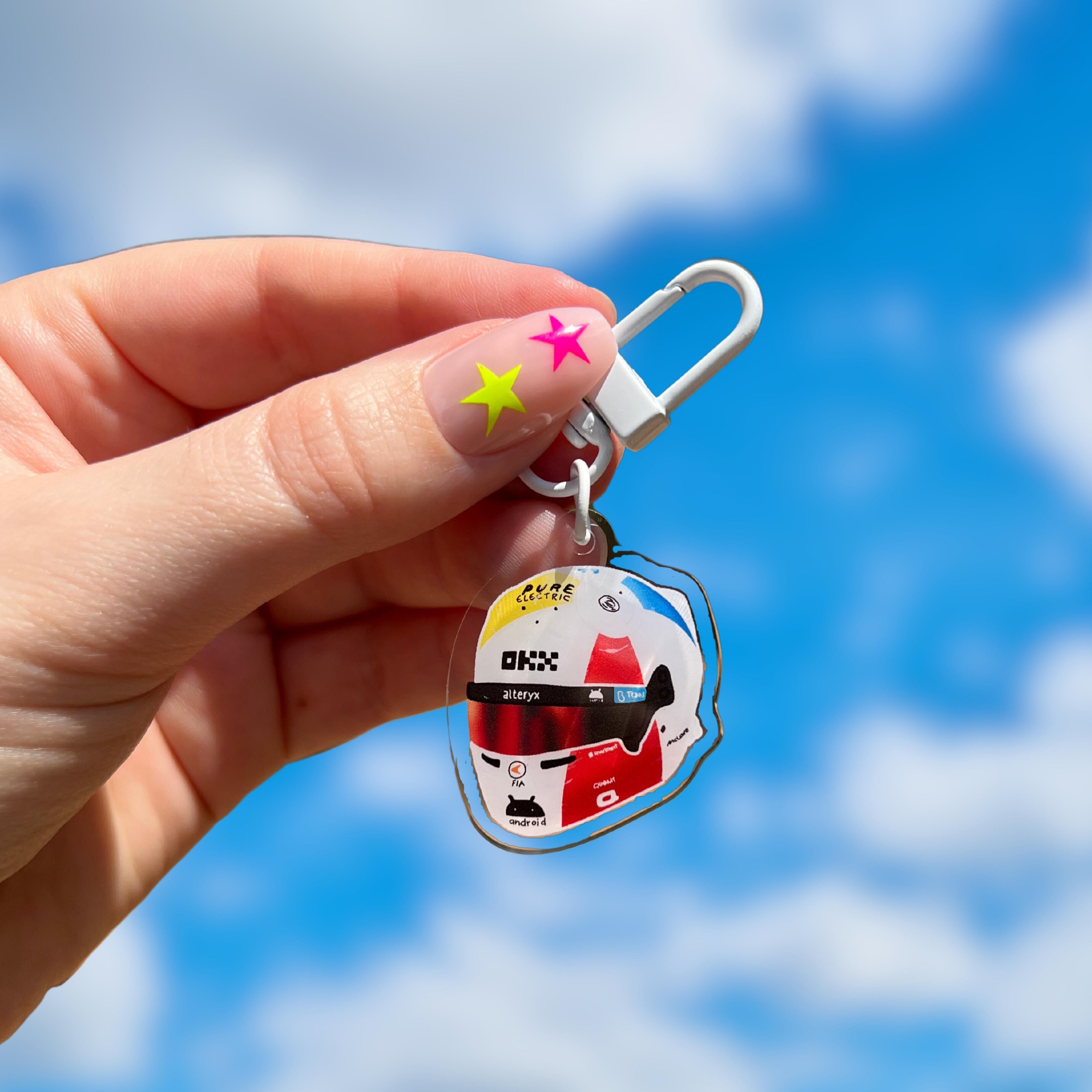 Helmet keychains – Good Luck Tess