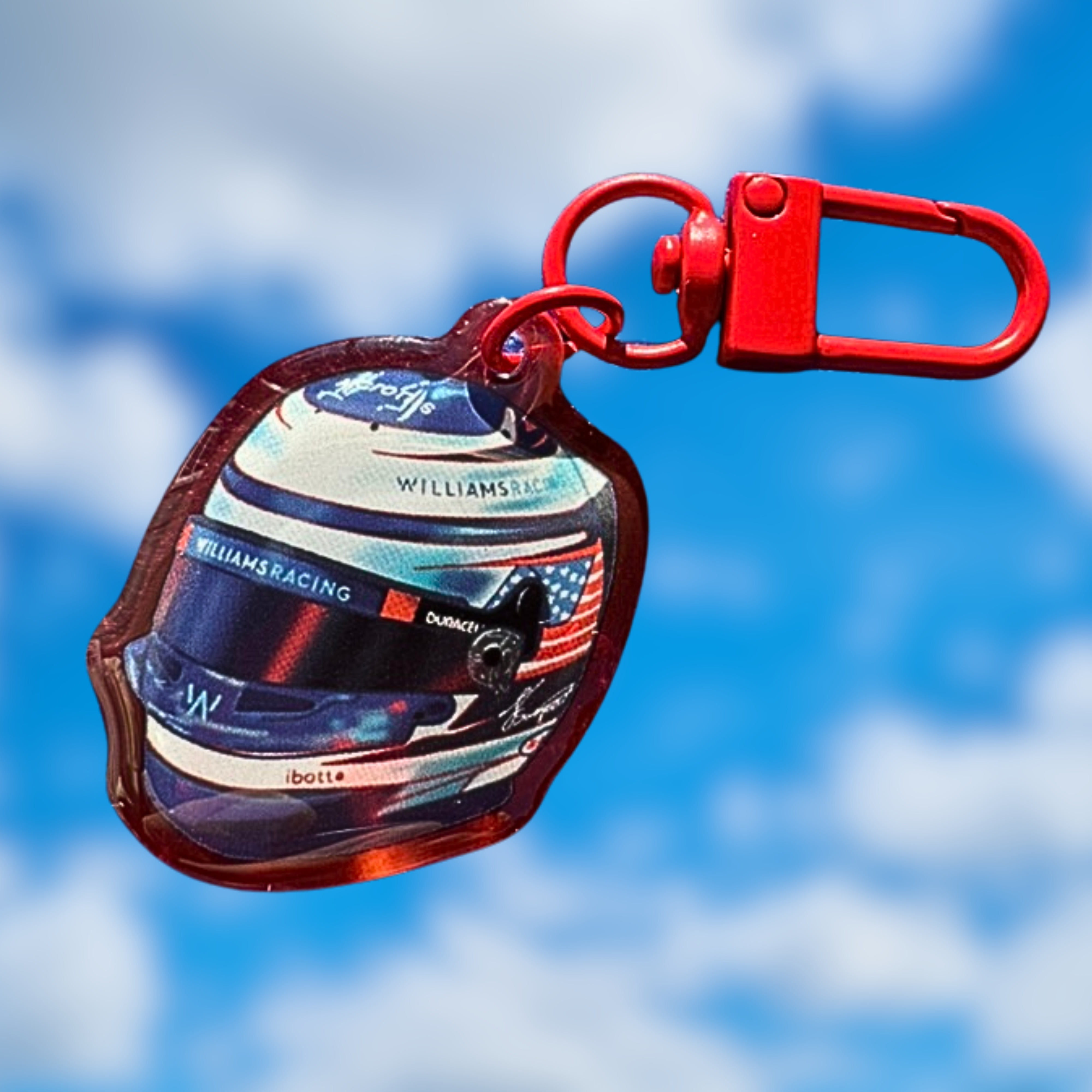 Colorful Logan Sargeant keychain