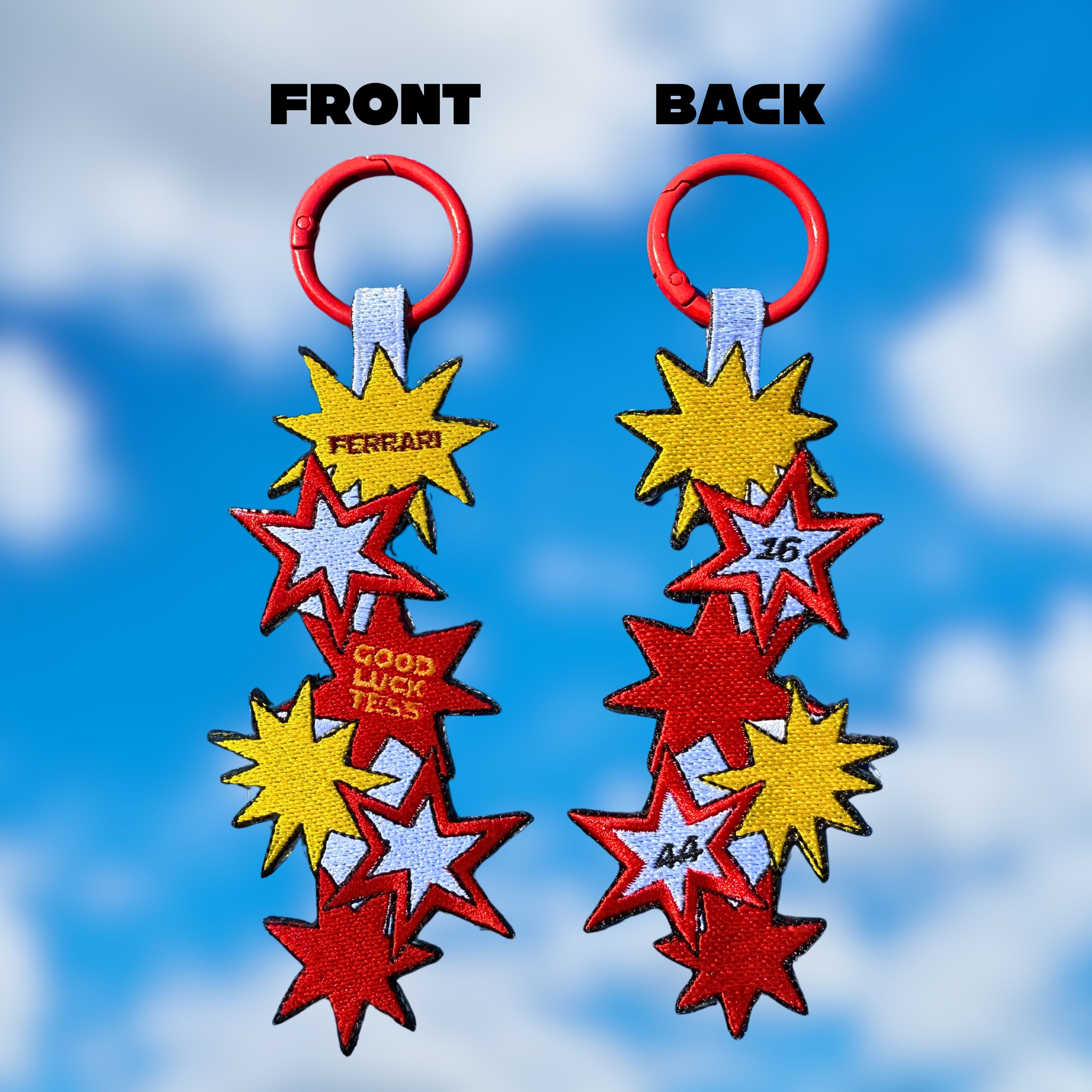 Ferrari 1644 Embroidered Keychain