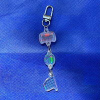 F1 Basics Clear Holographic Tiered Keychain