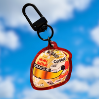 Colorful Max Verstappen helmet keychain