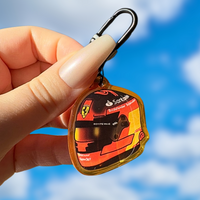 Colorful Carlos Sainz keychain