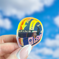 Pierre Gasly mini helmet sticker