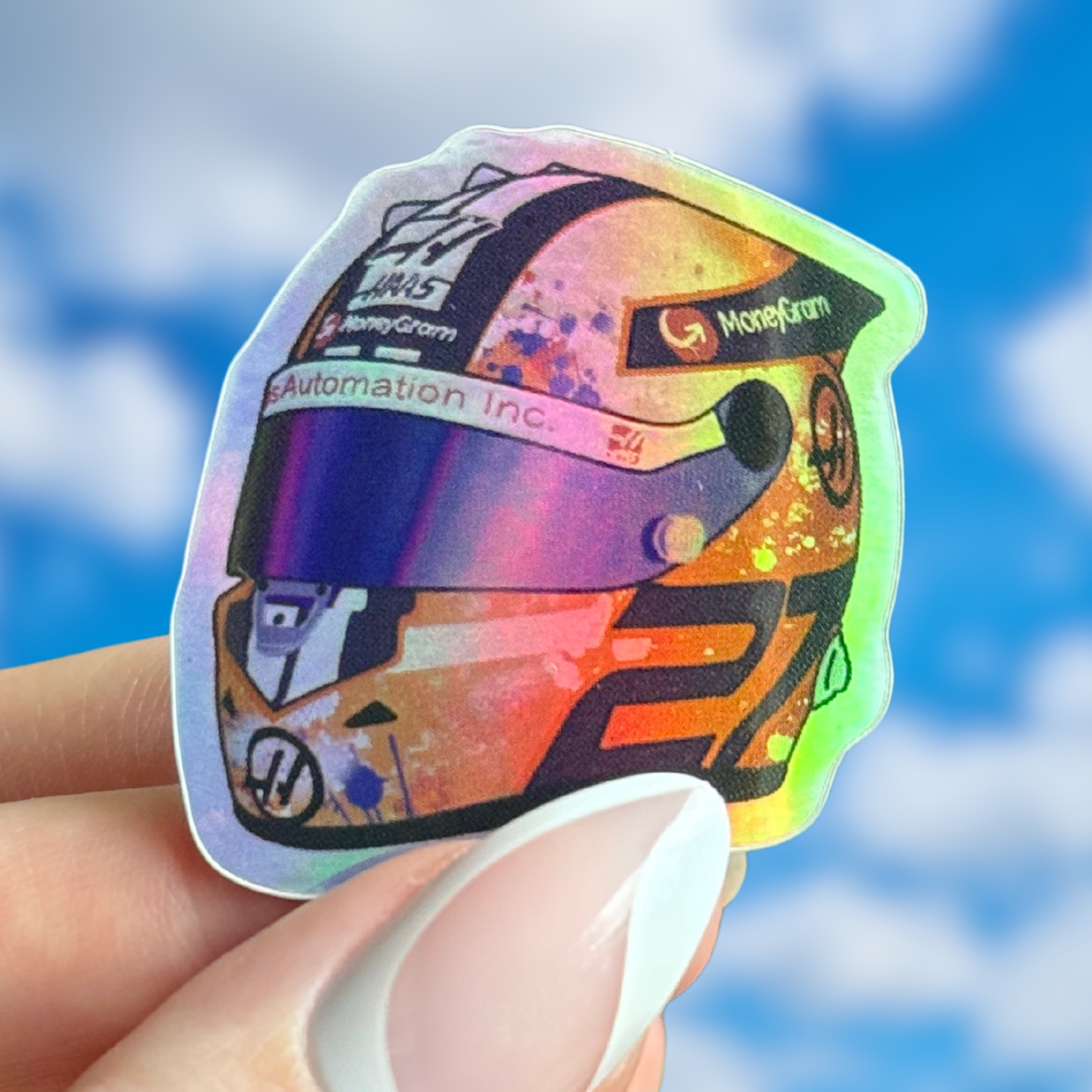 Nico Hulkenberg mini helmet sticker