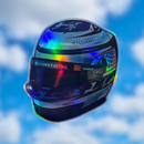 Large Logan Sargeant helmet sticker