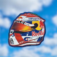 Large Max Verstappen 2024 helmet sticker