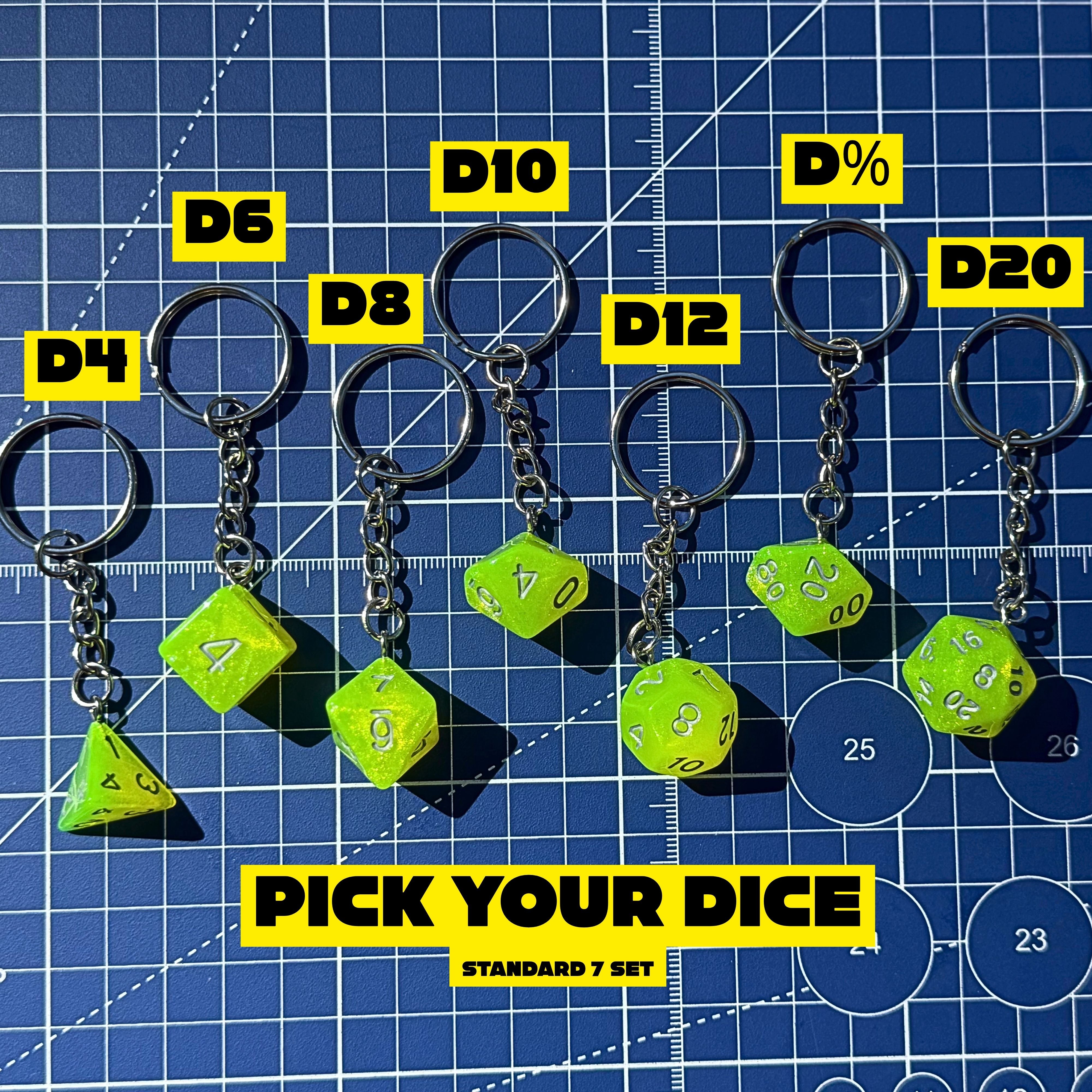 Dice Keychains