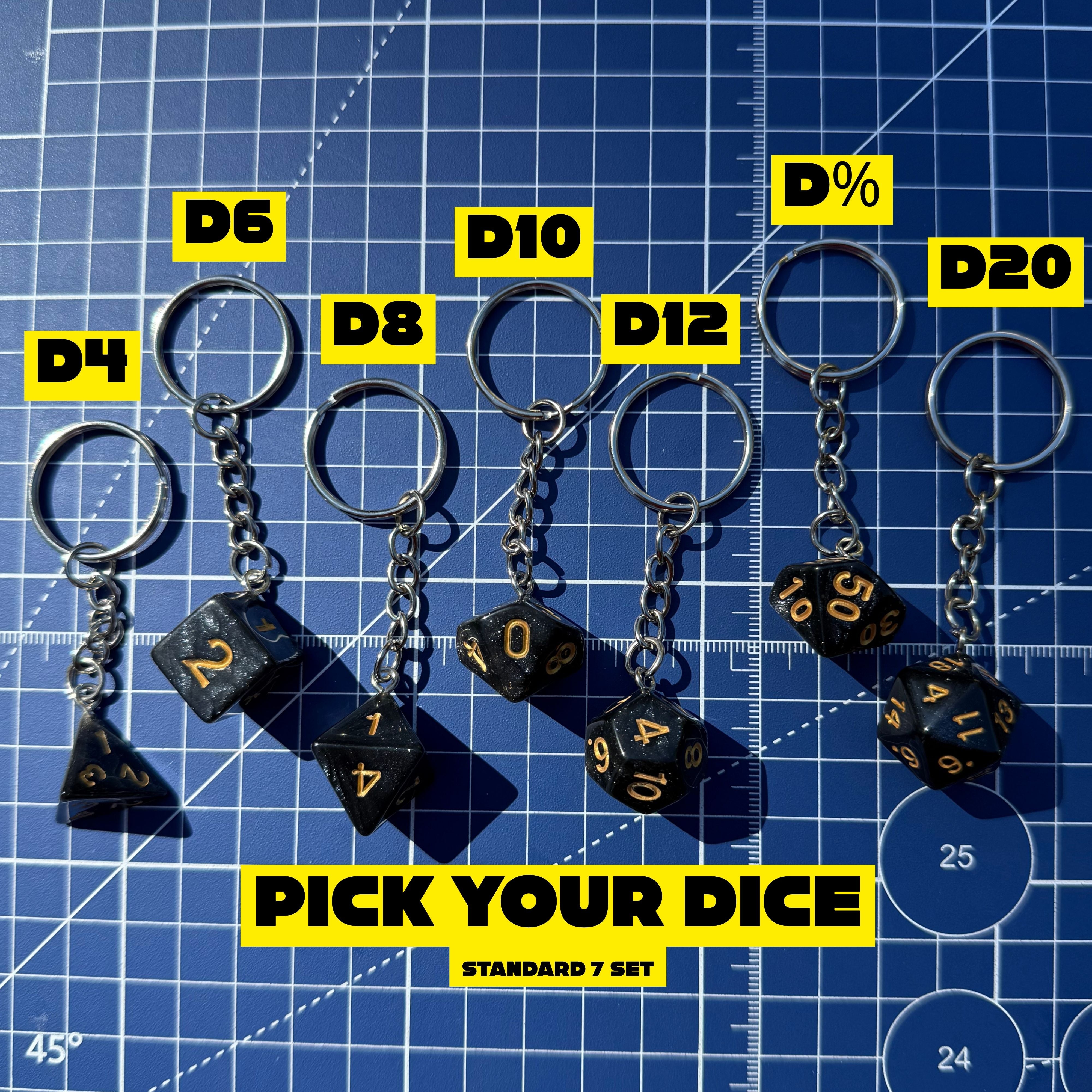 Dice Keychains