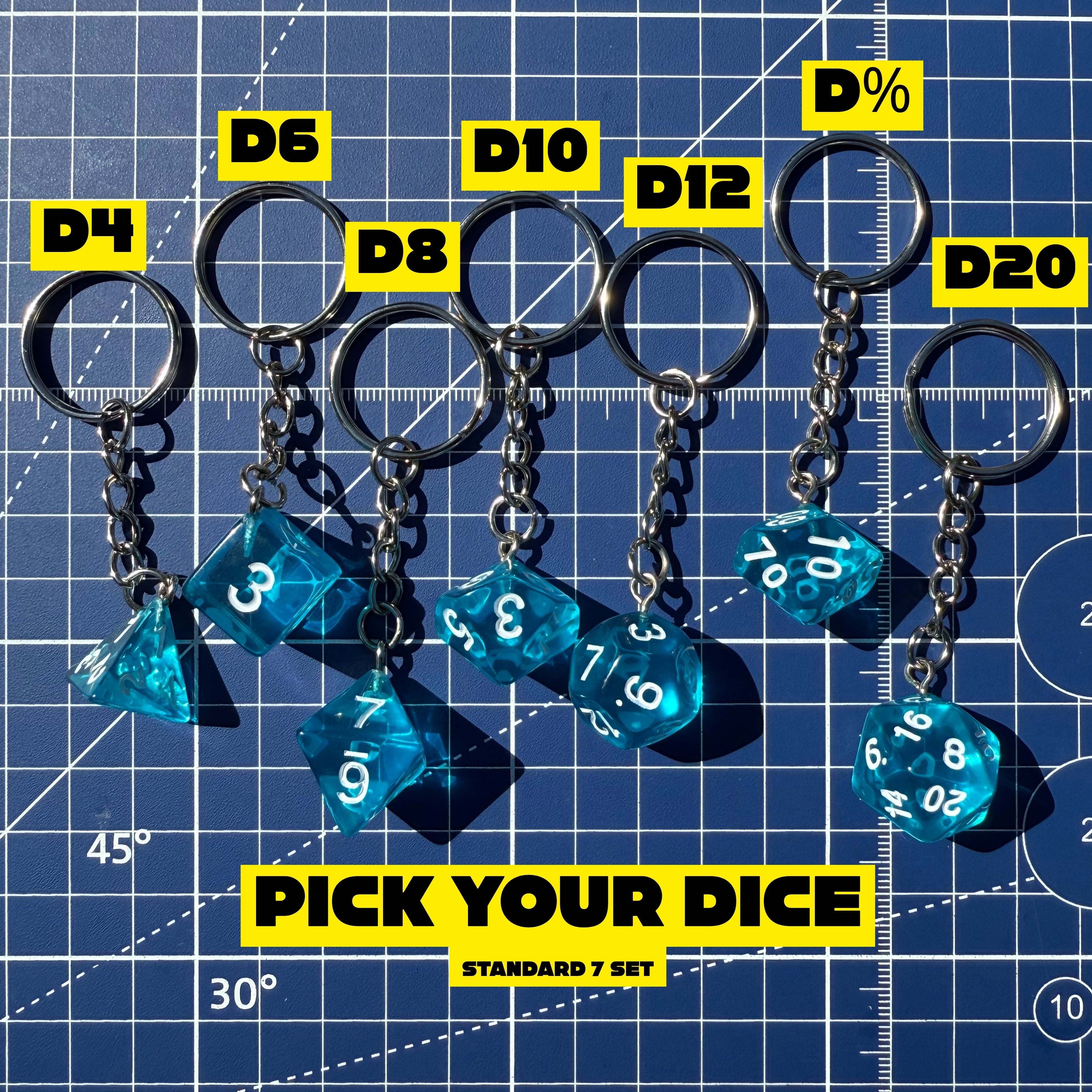 Dice Keychains