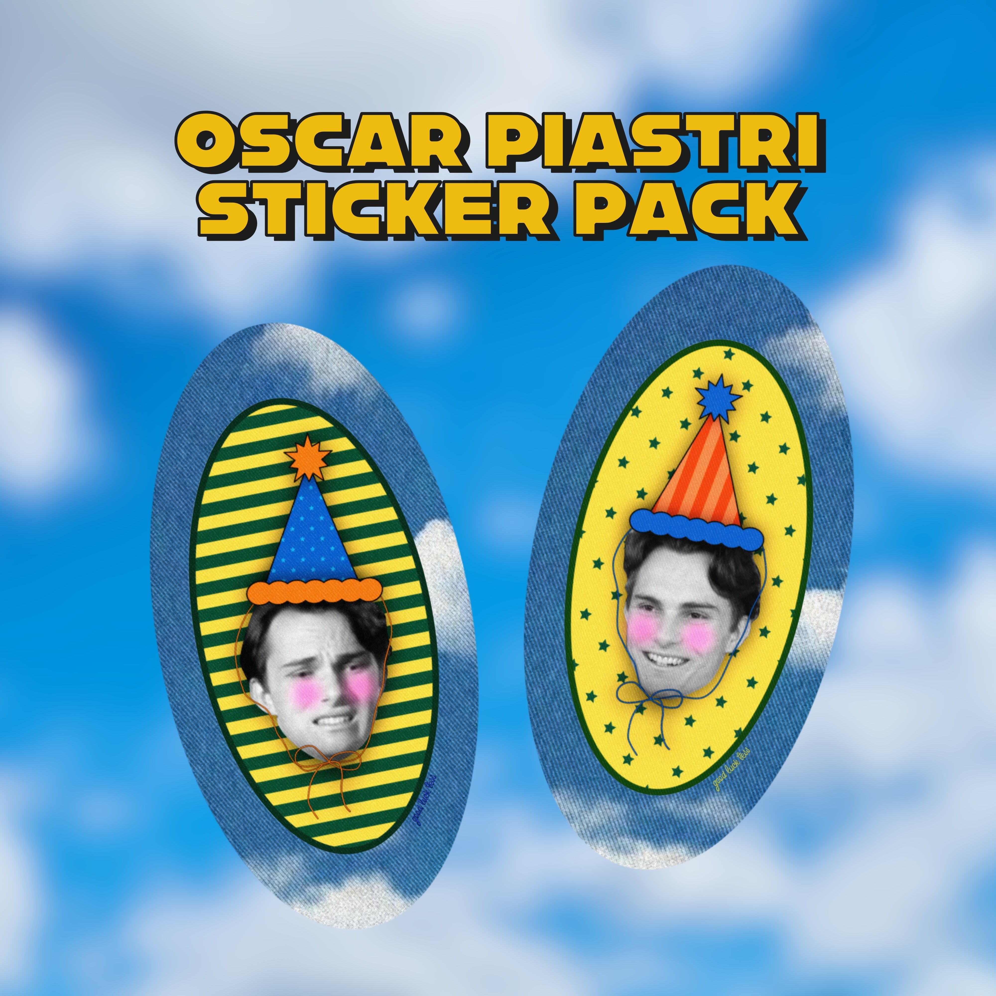 Oscar Piastri sticker pack
