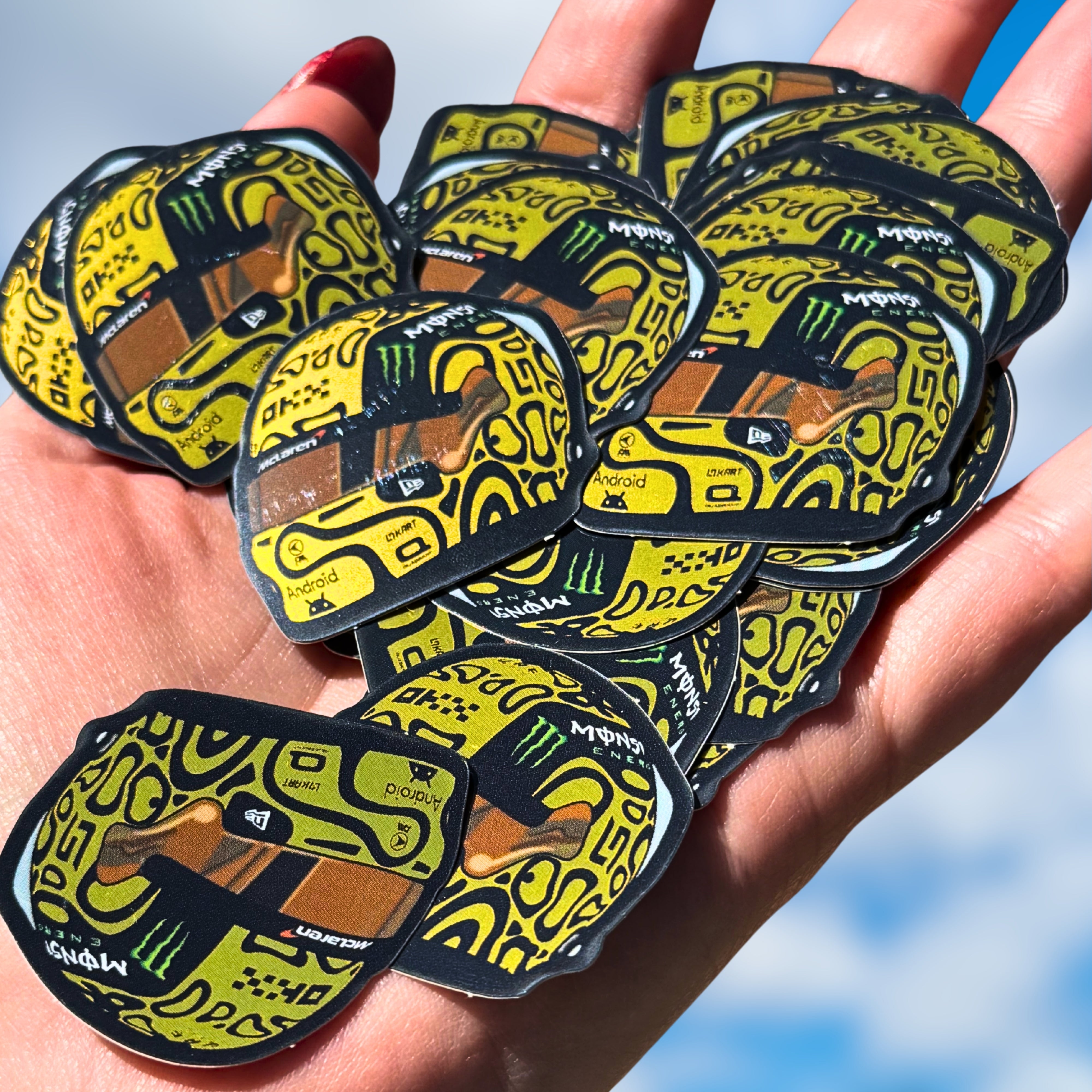 Lando Norris '25 World Champion helmet sticker