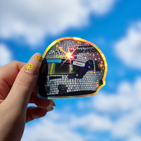 Disco Lando Norris Miami '25 helmet sticker