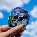 Disco Lando Norris Miami 2025 helmet sticker