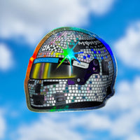 Disco Lando Norris Miami 2025 helmet sticker