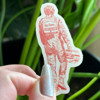 Aryton Senna sketch sticker