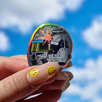 Disco Lando Norris Miami '25 helmet sticker