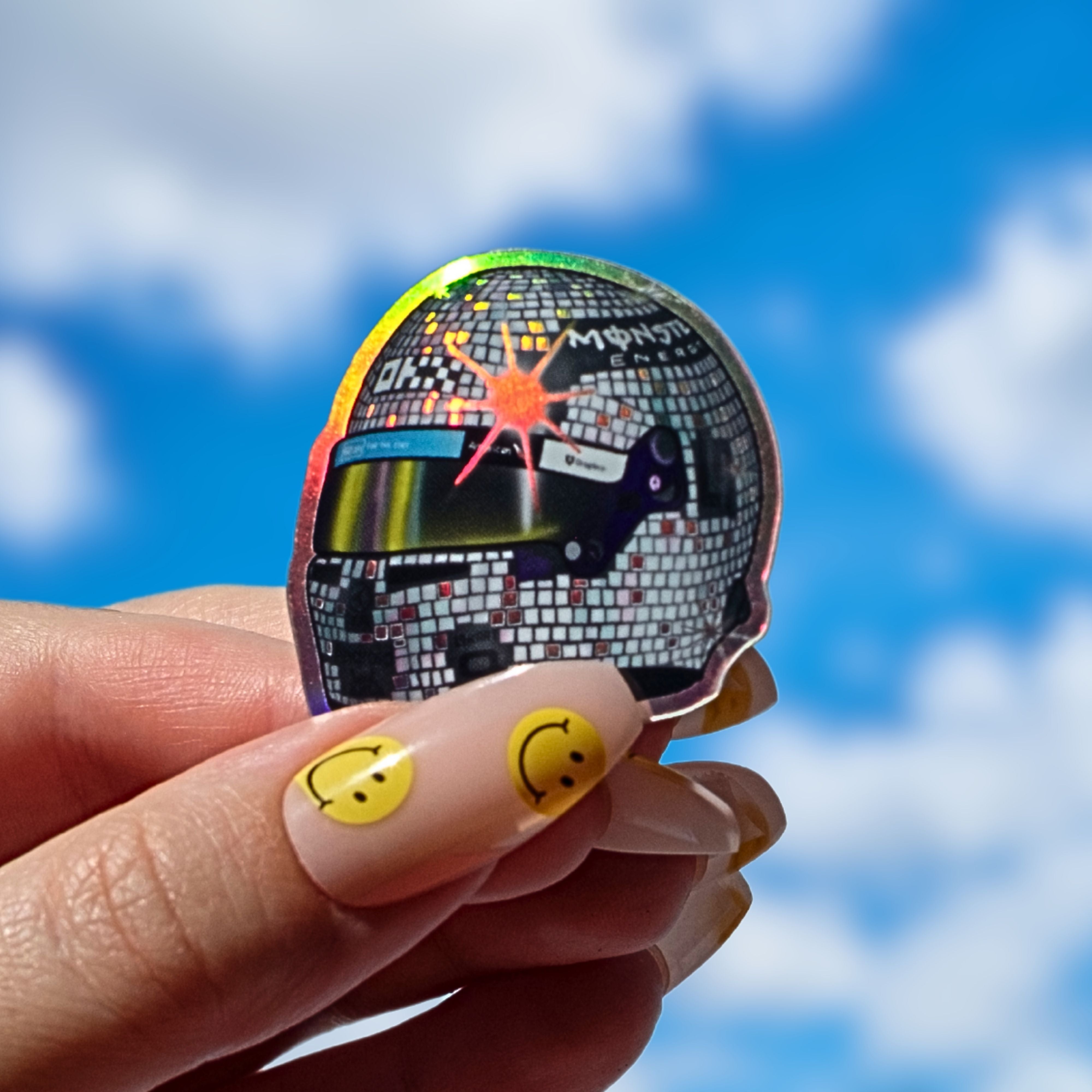 Disco Lando Norris Miami '25 helmet sticker