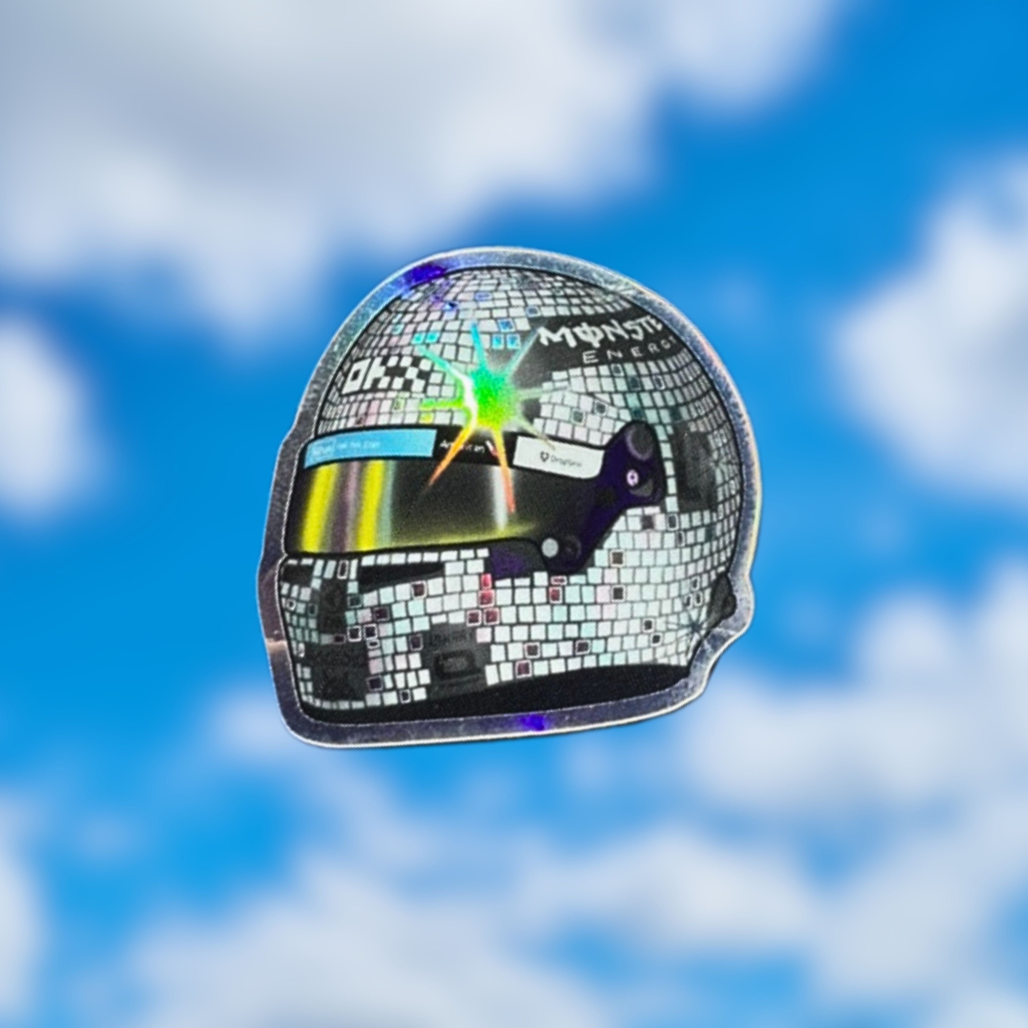 Disco Lando Norris Miami '25 helmet sticker