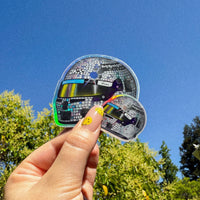 Disco Lando Norris Miami '25 helmet sticker