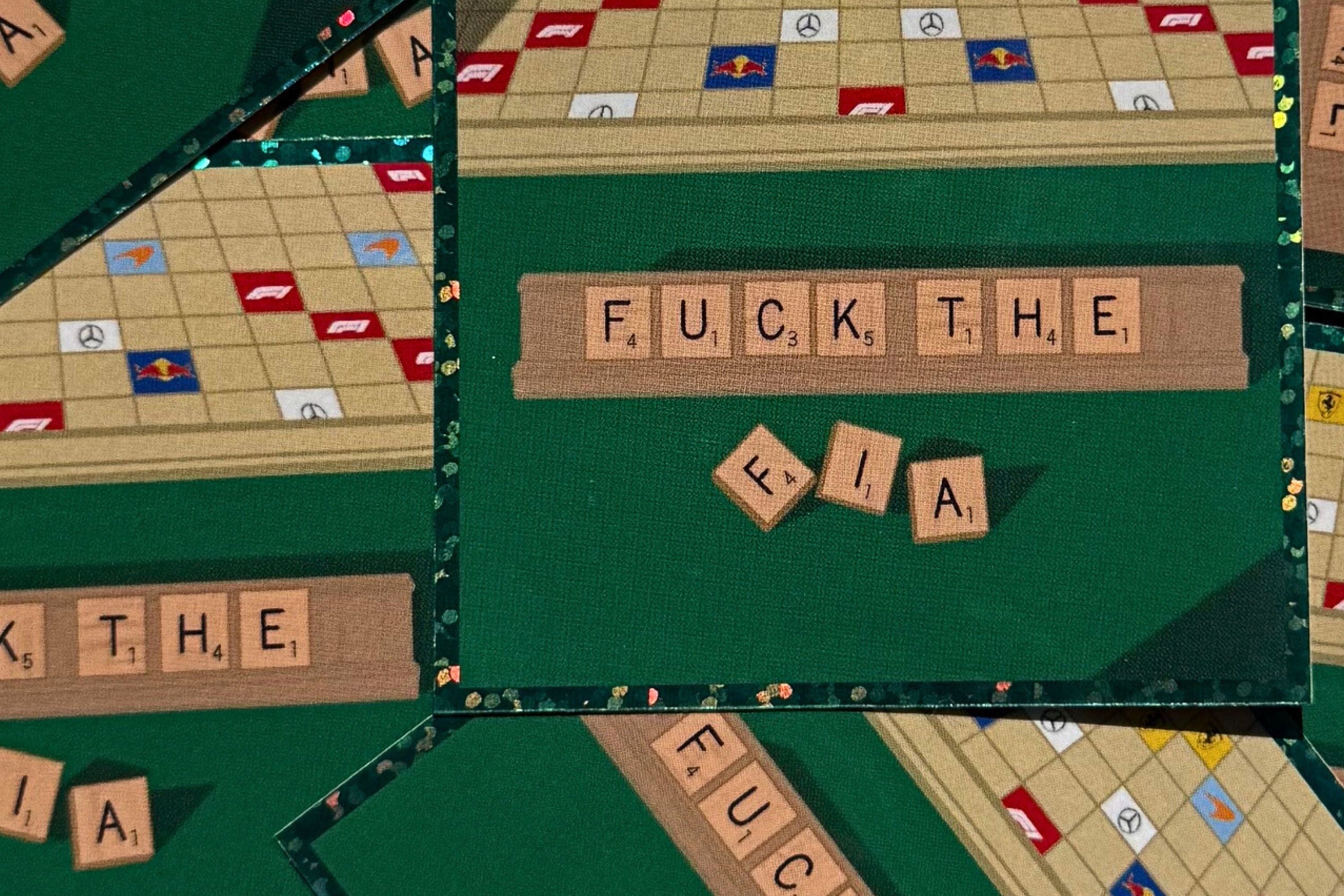 F*** The FIA Scrabble sticker