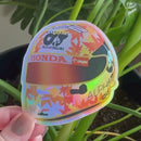 Large Yuki Tsunoda helmet sticker