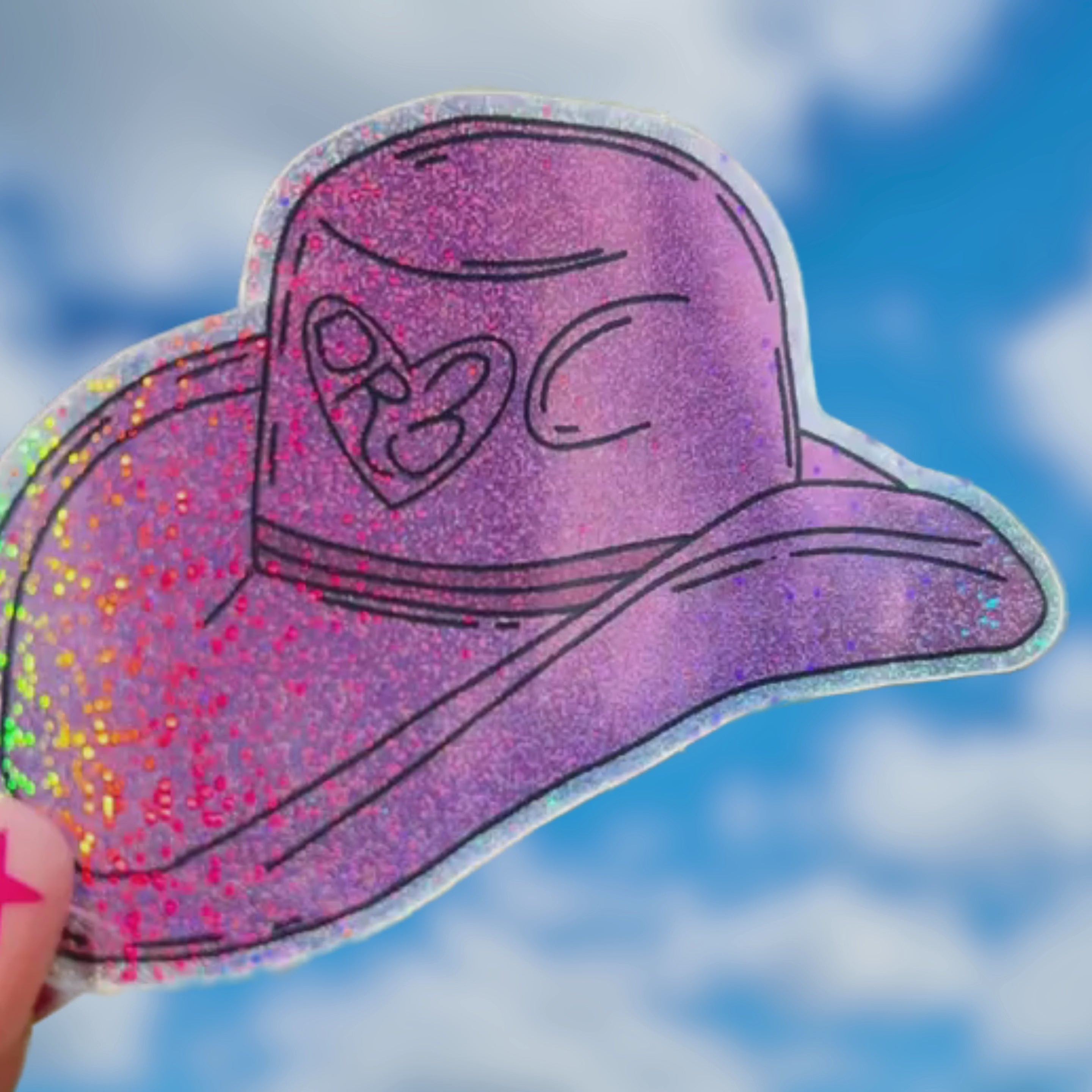 DR3 cowboy hat sticker