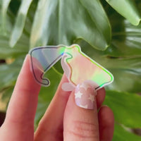 F1 holographic track stickers | clear sticker for F1 tracks | Silverstone Bahrain Spa formula one